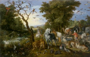Breughel The Entry of the Animals into the Ark Getty