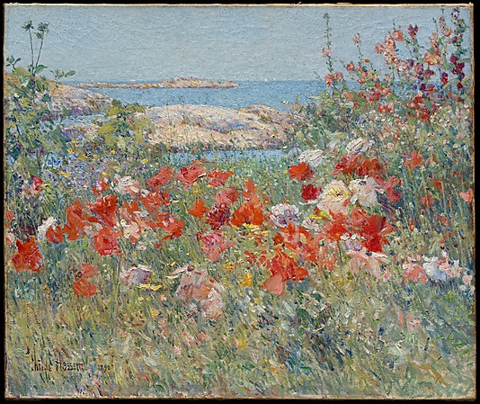 Celia Thaxter's Garden, Isle of Shoals, Maine, Childe Hassam, www.metmusuem.org